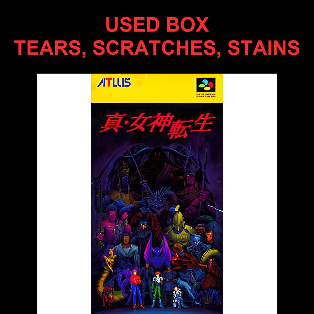 Used Shin Megami Tensei SFC SNES Super Famicom SHVC-ME Tested Working Nintendo RPG Atlus NTSC-J Super Nintendo Cartridge