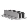 Laptop Holder Vertical 2 Slots Aluminum Alloy Adjustable Laptop Stand for Home Office Desktop Tablet Notebook