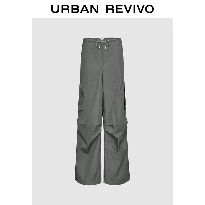 

UR Women s Fall 2025 Casual Workwear Pleated Wide-Leg Pants XS