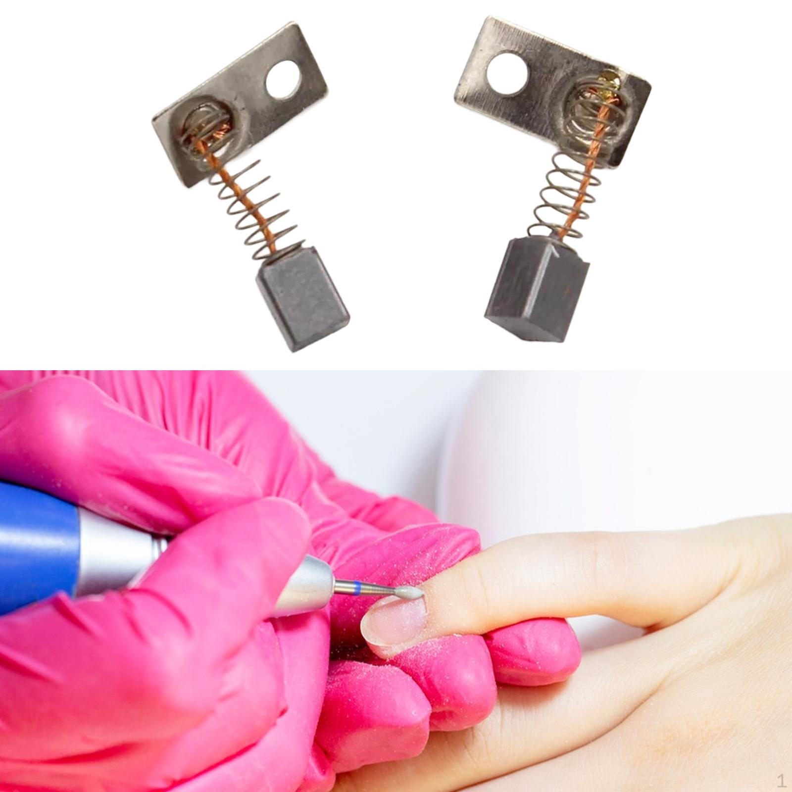 

2 шт. электрическая маникюрная машинка угольная щетка, инструмент для ногтей мини-щетка 3.5x3.5x5mm