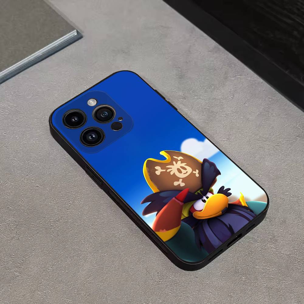 Game Club Penguin Phone Case For iPhone 16,15,14,13,12,11 Plus,Pro Max,XS,X,XR,SE,Mini,8,7,Soft Silicone Black Cover