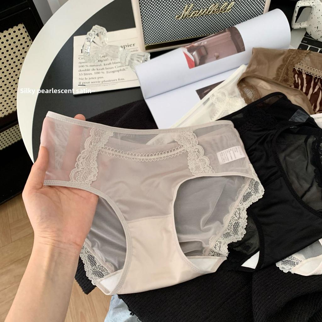 Culotte Respirante en Maille Satinée Imprimé Léopard pour Femme, Été, Rebond Élevé, Taille Moyenne