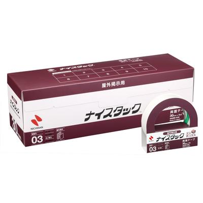 Nichiban Tape Nicetack 10 Rolls 30mm X 5m Double-Sided (Outdoor Display) NWBB-N30