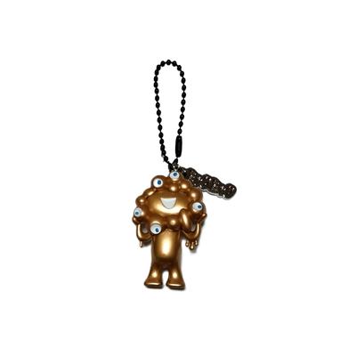 Osaka-Kansai Expo 2025 Miyakumyaku Schlüsselanhänger [EXPO2025] Miyakumyaku 3D PVC Kugelkette Plakette mit Gold (GOLD) Gedenkmaskottchen, Neue Farbe, Größe 50