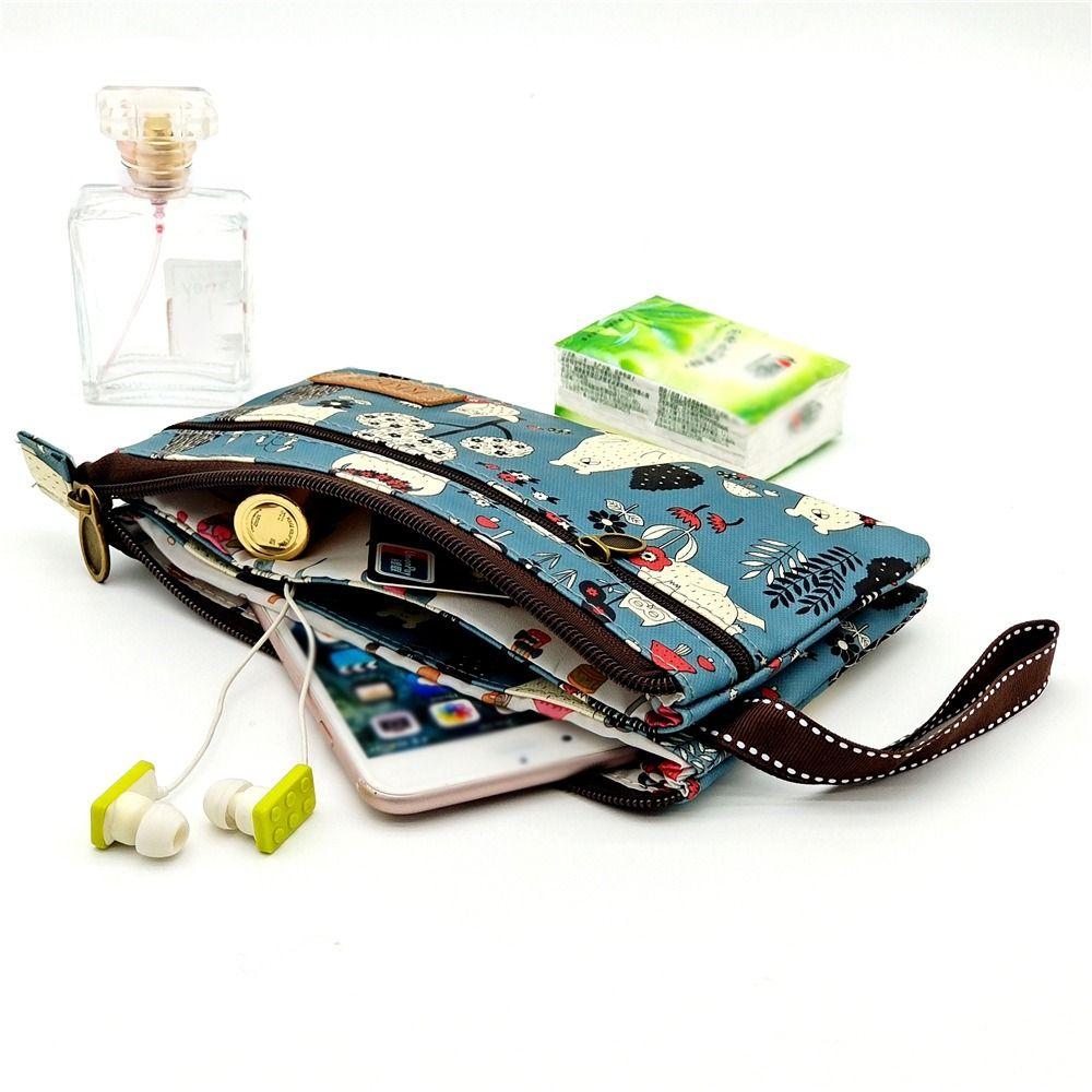 Cartoon Animals Storage Bag Large Capacity Money Pouch Korean Cosmetic Bag  Female