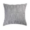 Simple Gray Soft Pillow Cover 45X45 Solid Color Geometric Pattern Pillowcase Decorative Pillows for Sofa Cushion Covers