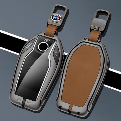 Cink ötvözet autós LED-es kijelző kulcstartó burkolata BMW 5 7-es sorozat X3 X4 X5 X7 G30 G05 G07 G02 G11 G12 G32 G31 I8 tartozékokhoz
