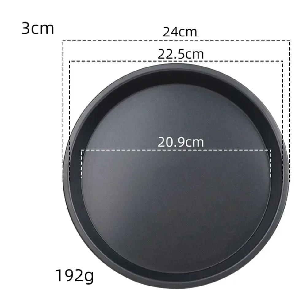 5/6/8/9/10 Inch Round Pizza Plate Pizza Pan Deep Dish Tray Carbon Steel Non-stick Mold Baking Oven Tool Baking Mould Tray