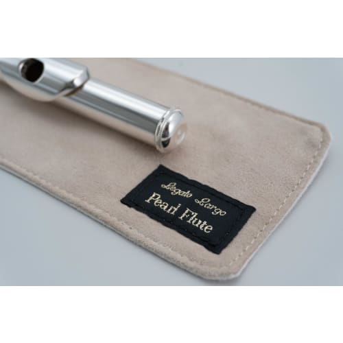 Pearl Flute X Legato Largo Collaboration Quilted Flute Case Cover Vol. 3 for C and H Foot Joints, Ivory, LL-FLCH2#IV