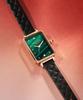 Lollalojeu Ms. Lola Malachite Textured Quilted Women'S Leather Watch