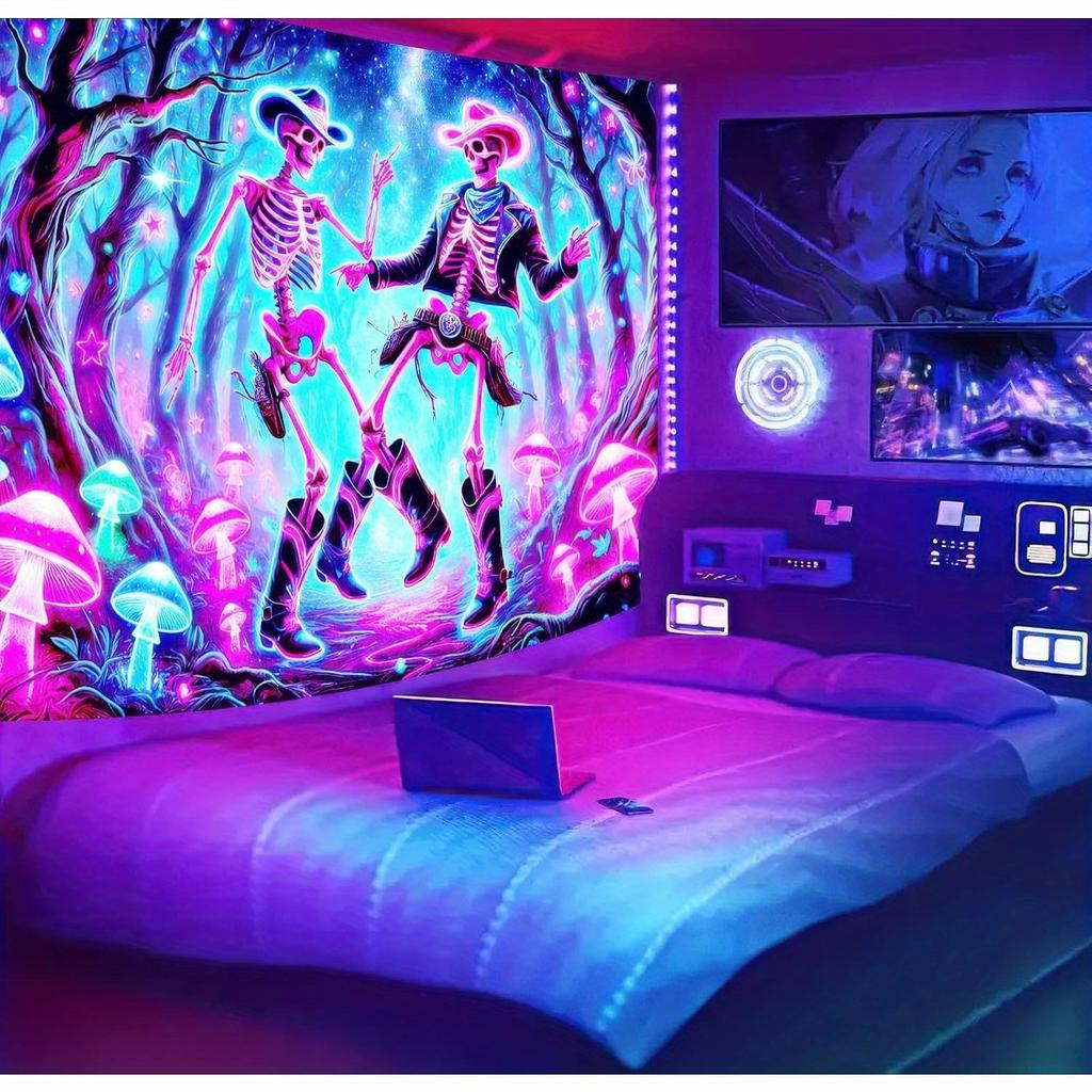 Psychedelic Dance Tapestry Unique Artistic Design for Home Decor Adds Vibrancy and Mystery and Charm to Any Room