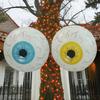 Inflatable LED Luminous Ball Halloween Decorations Party Supplies Scary Bloodshot Halloween Eye Ornaments Halloween Decorations