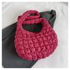 Korean versi Instagram girl pleated cloud bag 2026 new lightweight and versatile bubble large capacity commuting crossbody bag