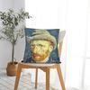 Self-portrait of Vincent Van Gogh Pillowcase Polyester Cushion Cover Gift  Throw Pillow Case Cover Chair Dropshipping 45*45cm