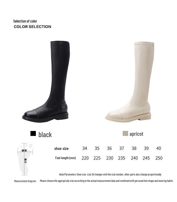 Women's Over-the-Knee Long Boots - 2025 Autumn/Winter Stylish Knight & High-Top Martin Boots, Slimming Leather Design