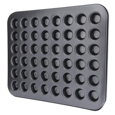 48 Cups Mini Round Cupcake Pan Carbon Steel Steel Muffin Pan Baking Mold Restaurant Bakery