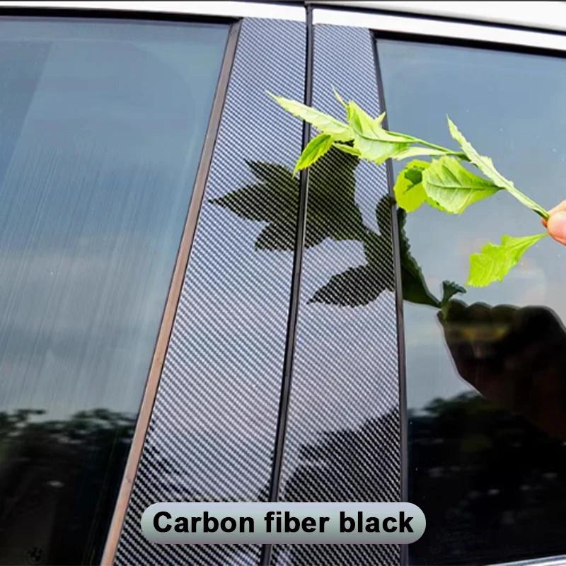 6PCS Car Center Pillar Sticker For Hyundai Sonata ~2025 DN8 MK8 8th Window Trim Cover B C Column Post Door Decal Accessories