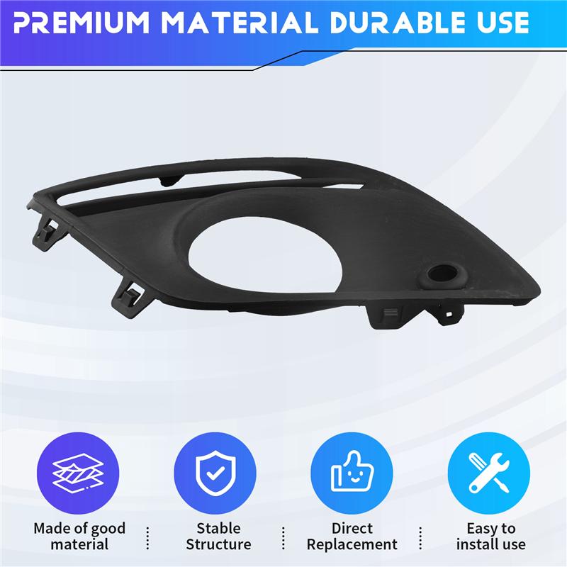 A58X-Car For Volvo XC60 2009-2016 Front Bumper Fog Lamp Cover Grille Frame Replacement Parts
