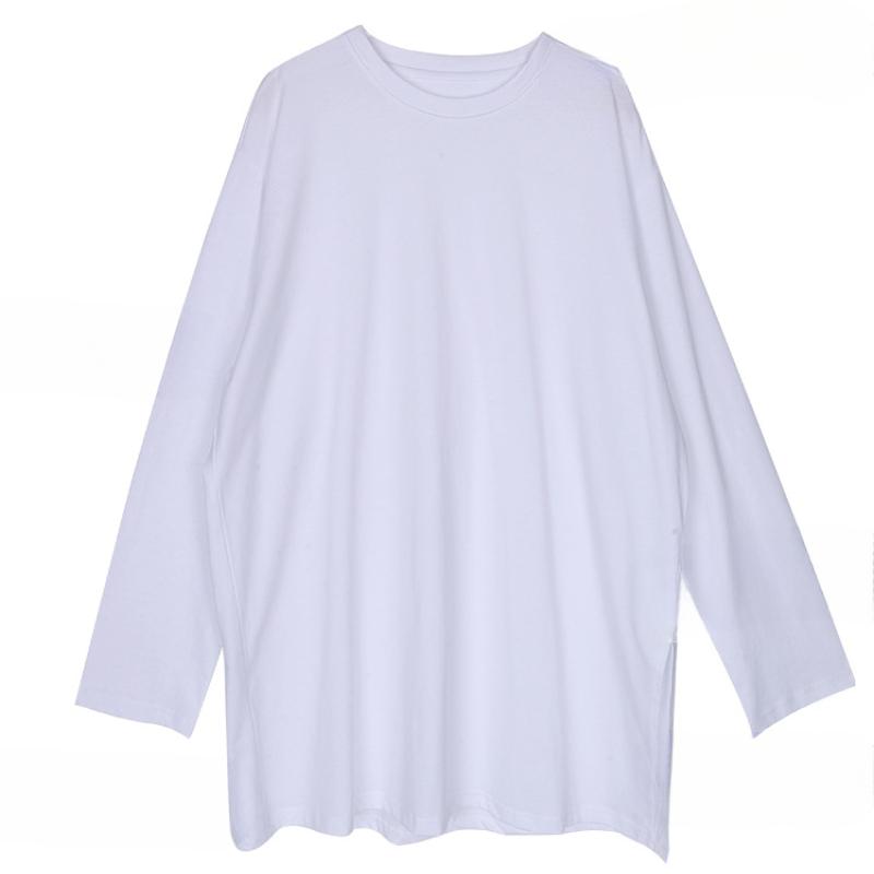 GMXIA Modisches, lässiges T-Shirt und Oberteil mit langen Ärmeln und O-Ausschnitt für Damen