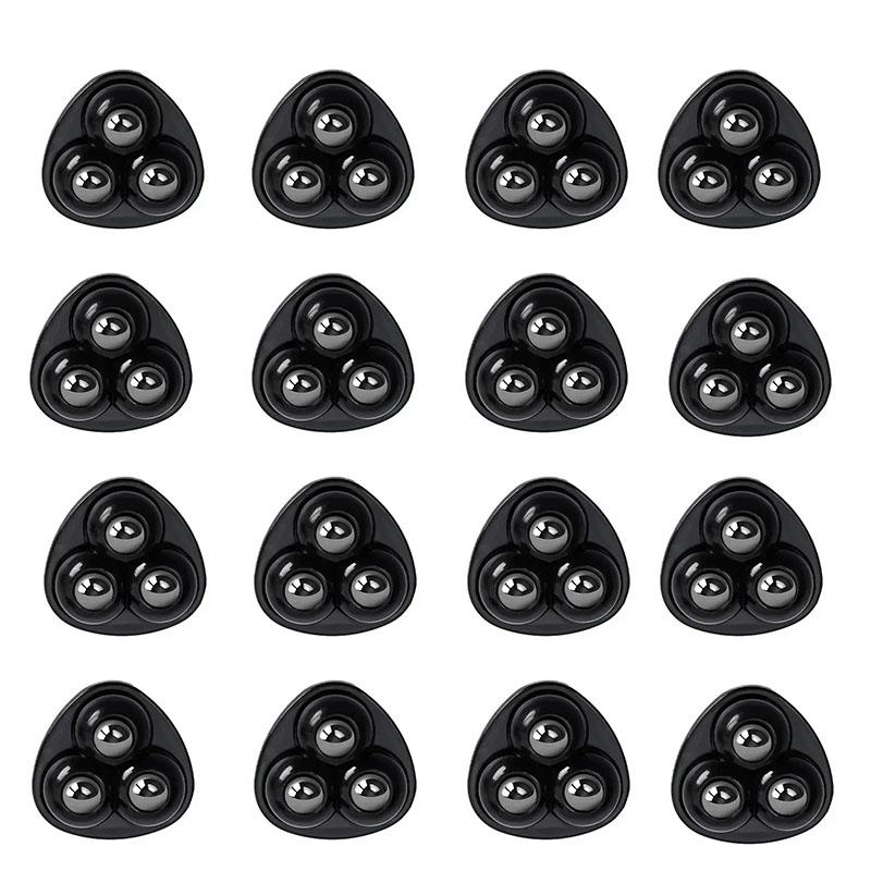 Mini Self Adhesive Caster Wheels Universal Stainless Steel Swivel Wheel 360° Rotation Pulley for Furniture Cabinet Trash