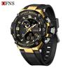 Sanda Men's Waterproof Multifunctional Tactical Luminous Sports Watch