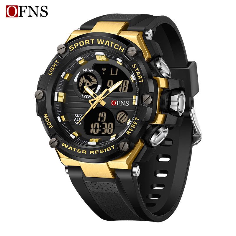 Sanda Men's Waterproof Multifunctional Tactical Luminous Sports Watch