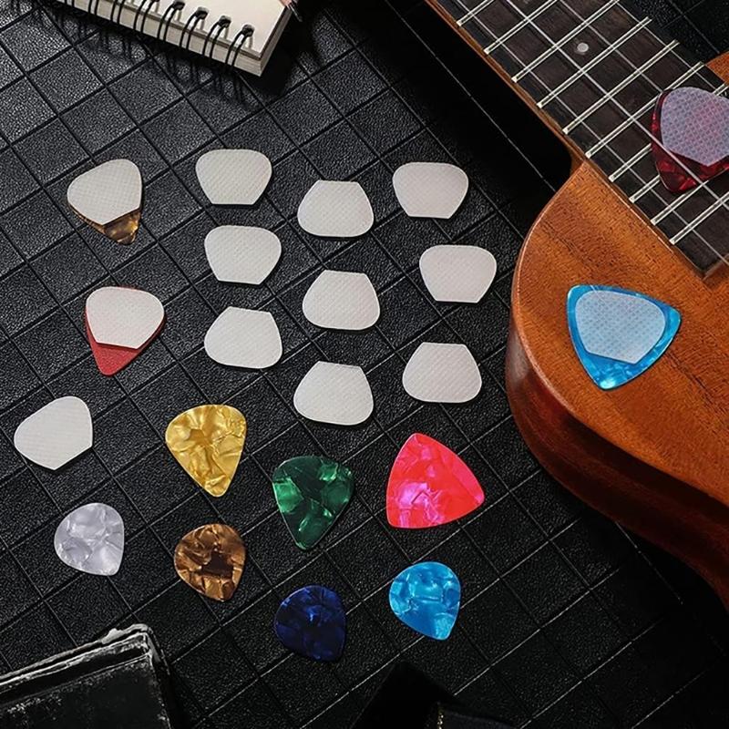 16Pcs Guitar Pick Sticker Silicone Guitar Pick Grip Stop Dropping Guitar Pick Grip Guitar Pick Grip Antislip Grip