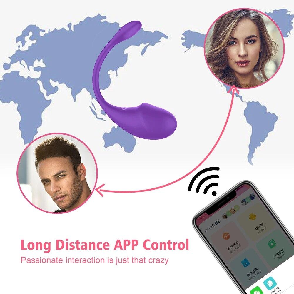 10 Speed APP Controlled Vaginal Vibrator G Spot Anal Vibrating Egg Massager Panties Wearable Stimulator Adult Sex Toys for Women
