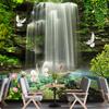 3d Waterfall Wall Mural Nature Scenery Wallpaper Living Room Bedroom Waterfall Mural Home Decor