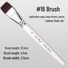 17-Piece Face Painting Brush Set: Hook Line, Embossing, Row, Flat, Oblique, Petal Brushes