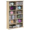CD Shelf Sonoma Oak 60 X 17 X 92 Cm Engineered Wood