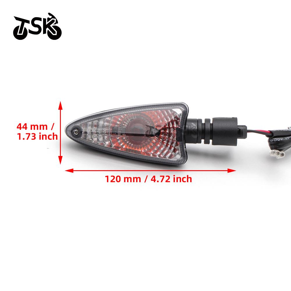 1 Pair Smoke or Clear Motorcycle Turn Signal Light Lamp Indicator For Triumph Daytona 675R 2011-2015 Tiger 800XC 2011-2015