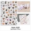 Adorable Pet Nail Decals: Rabbit, Puppy, Kitten Stickers