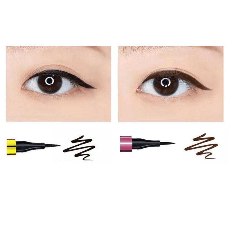 Matita per eyeliner liquido impermeabile a lunga durata Eyeliner impermeabile ad asciugatura rapida Anti-sudore Penna per eyeliner senza fioritura