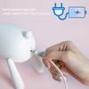 LED Night Light Cartoon Deer Shaped Table Lamp 1200mAh USB Charging Bedroom Decoration(White )