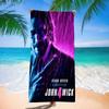Classic Movie John Wick Microfiber Printed Beach Towel Mountain Climbing Yoga Beach Swimming Running Absorbent Soft Towel