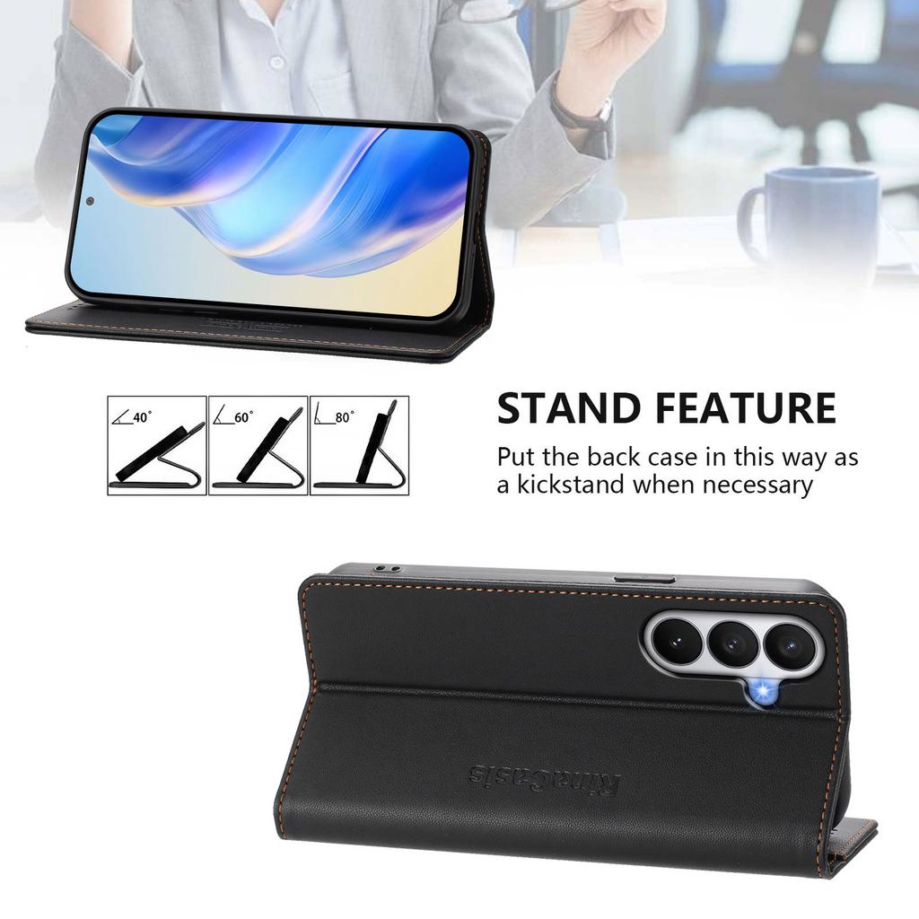 Magnetic Flip Leather Case For Samsung Galaxy S26 S25 Edge S24 S23 S22 S21 S20 Ultra FE S10 Plus S10E Wallet Phone Cover
