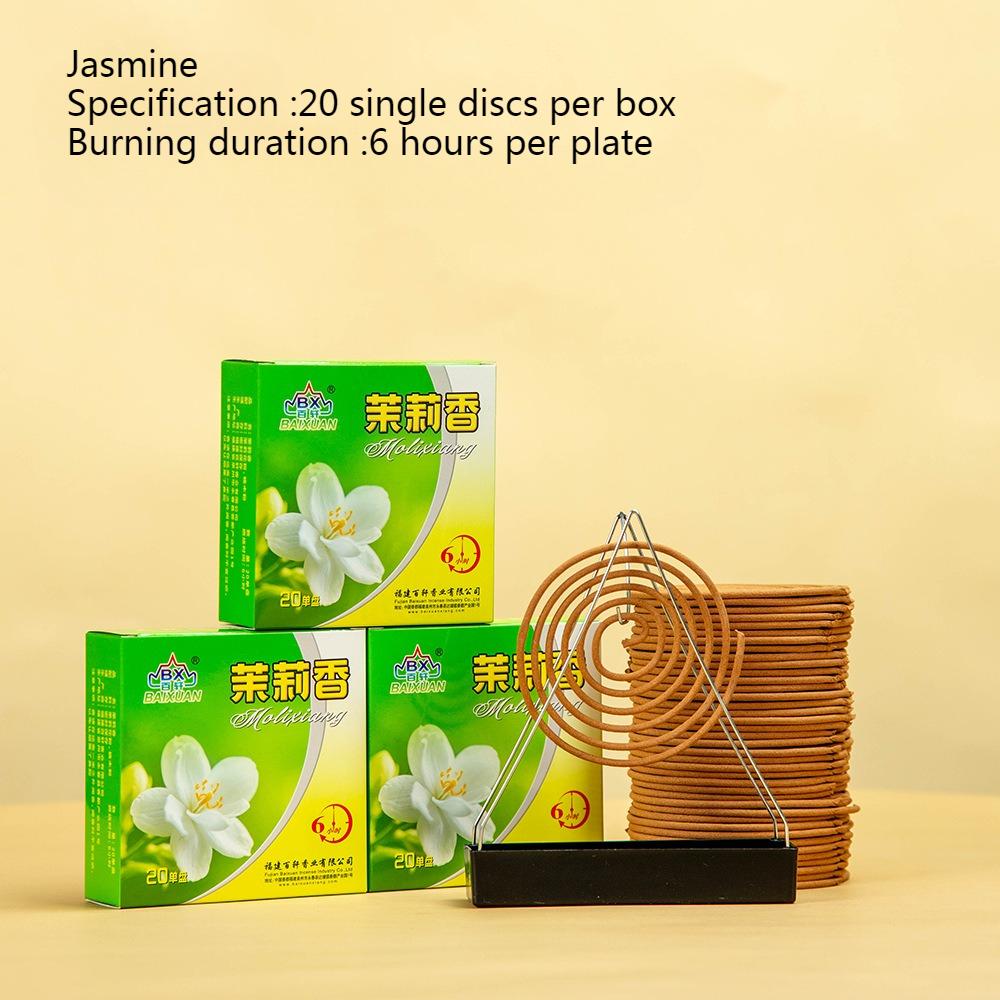Six Hours Natural Plant Incense Coils/old Mountain Sandalwood Osmanthus Jasmine Rose Bathroom Purify The Air and Remove Odors Jasmine