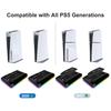 Cooling Stand for PS5/PS5 Slim/PS5 Pro with Headphone Hook and 3-Level Cooling Fan Controller Charging Station Gaming Consoles