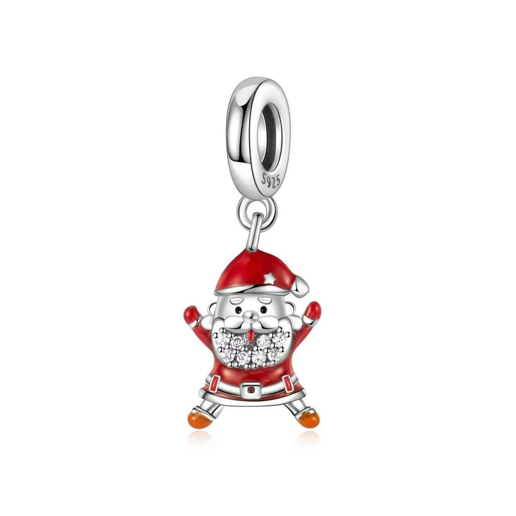 New Fashion Christmas Series Snowman Christmas Hat Elk Charms Fashion Pendant Fit Original Bracelets Diy Women Jewelry Gift