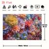 2D Flat Colorful Peony Flower Party Photo Background