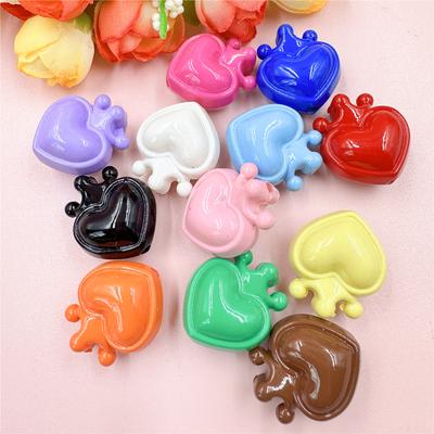 12pcs 21.4*24.4mm Charms Crown Heart Loose Beads With Hole for Bracelet Necklace Making DIY Jewelry Accessories