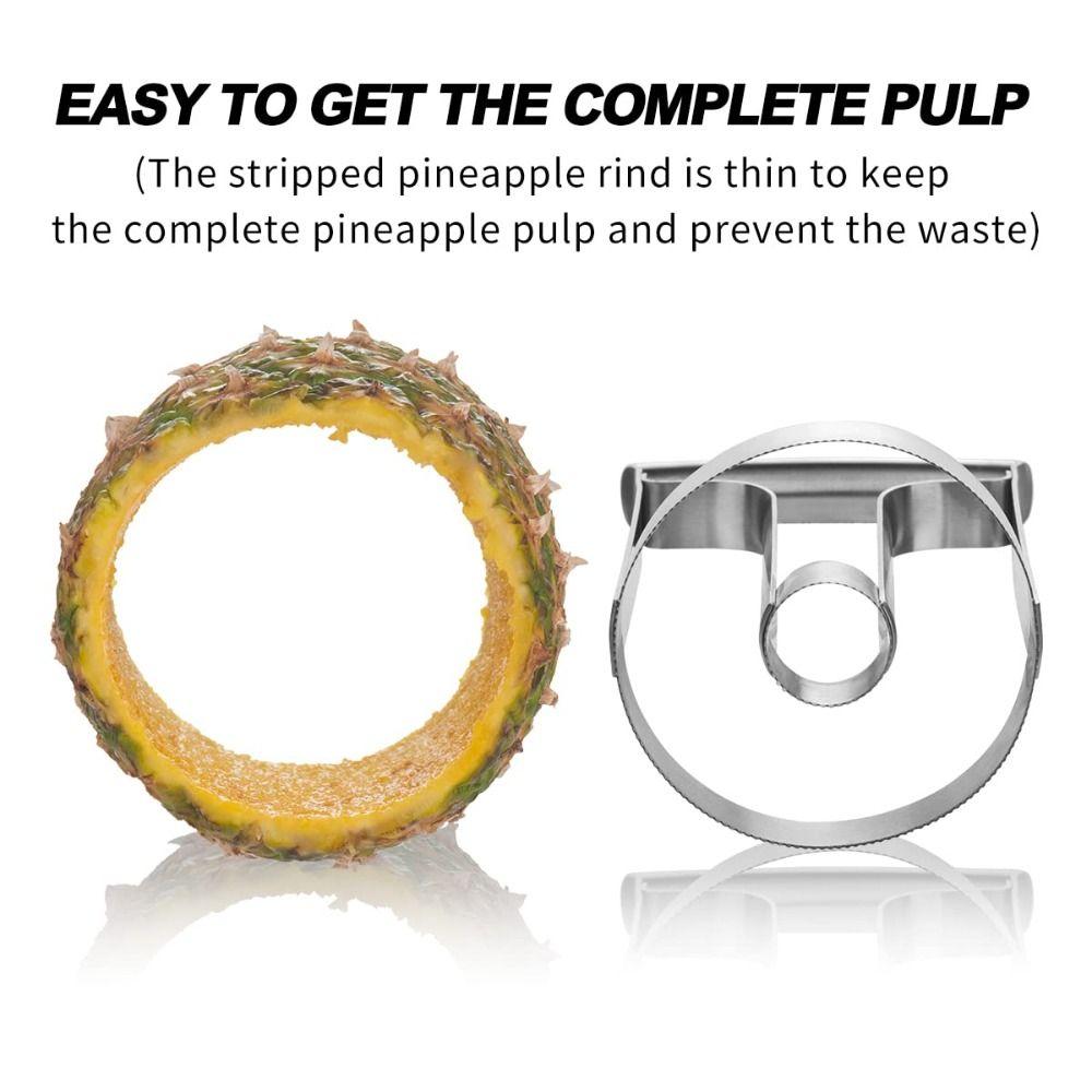 Anti Slip Handle Pineapple Cutter Stainless Steel Pineapple Knife Peeler Household Use
