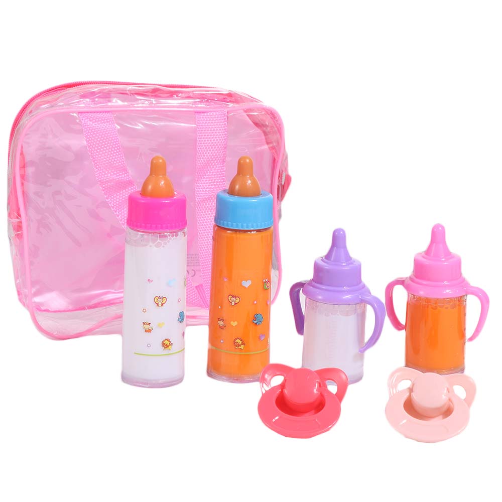 Milk & Juice Bottles Baby Bottle Pacifier Toy Play House Doll Feeding Bottle Baby Doll Accessories