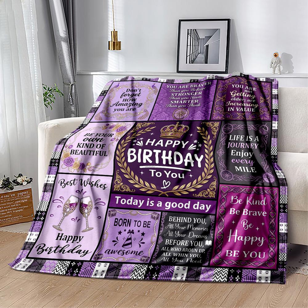 Süße Decken zum 18. Geburtstag eignen sich für Wohnzimmer und sind somit eine ideale Wahl für Reisen im Freien und als Geschenke.