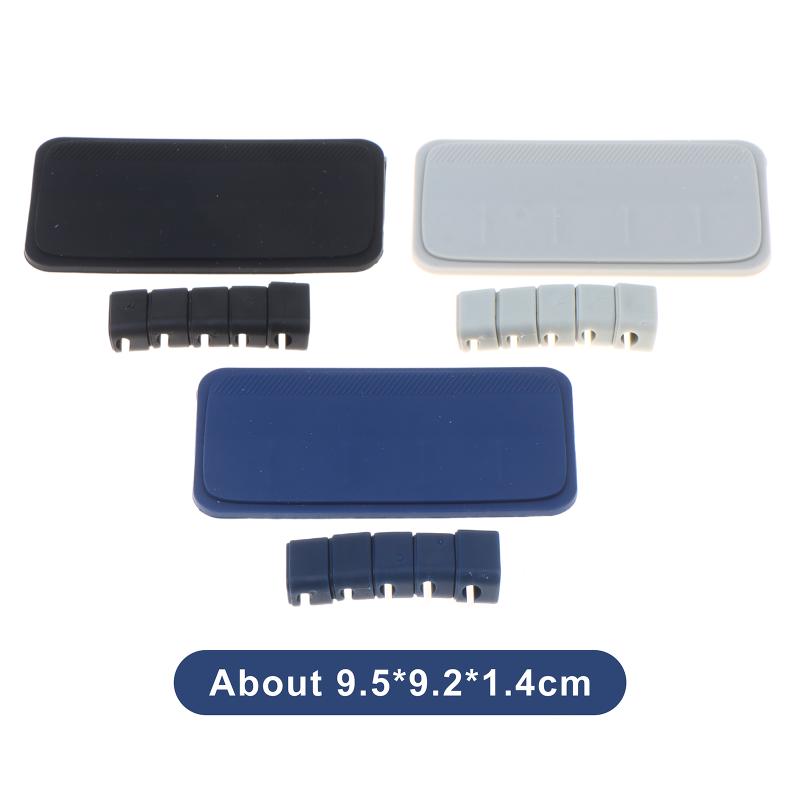 Magnetic Cable Organizer Silicone Cord Holder Detachable Wire Management Clip For Desktop Office Car Interior Cable Arrangement