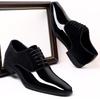 Fashion Grace Classic PU Patent Leather Shoes Men Casual Lace Up Formal Office Work Shoes Party Wedding Oxfords Business Shoes
