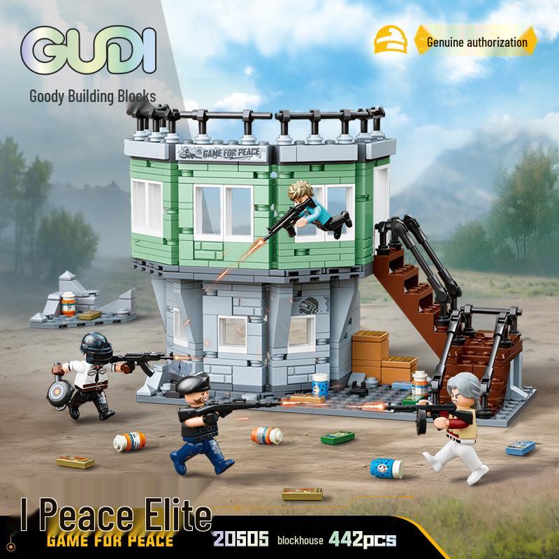 

Конструктор Gudi Peace Elite: Модель машины, поедающей курицу, и набор игрушек для сборки автозаправочной станции