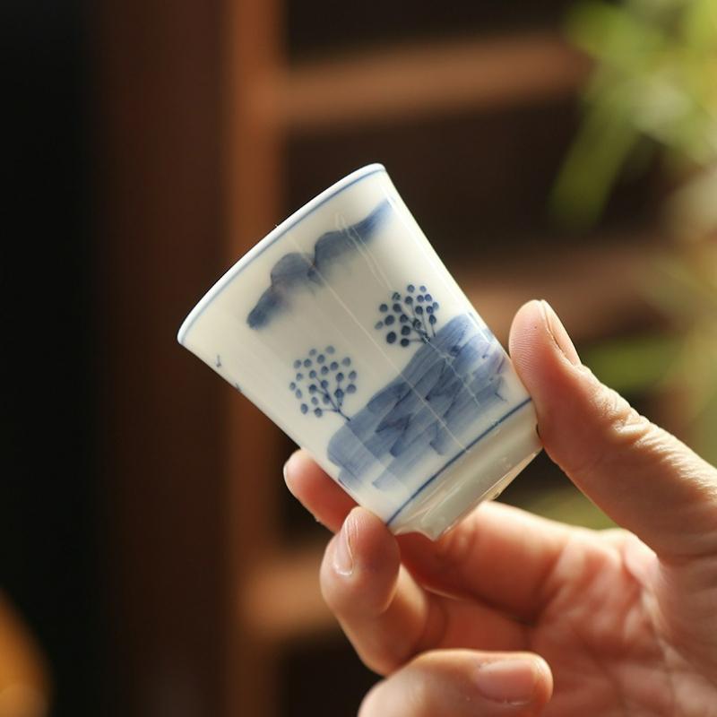 Japanese Style Kung Fu TeaCup Set Creative Household Tea Cup Master Cup Teaset Personal Water Cup Tea Ceremony Gift Box New