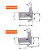 3Pcs Aluminum Locking Point Cutoff Window Heightening Block European Standard 13.5 Slot Adjustable Lock Base Hardware